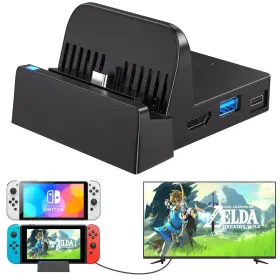 Ponkor 612292735654 Docking Station For Nintendo Switch/switch Oled Charging Tv Dock Por