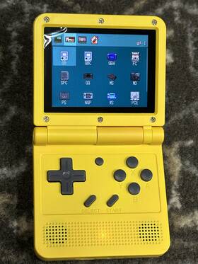 Powkiddy 883148558172 V90 Retro Flip Handheld Console - Gba Gb Gbc Emulator