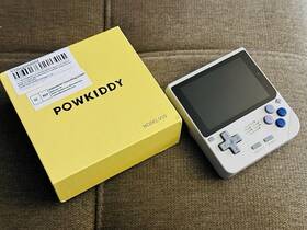 Powkiddy 971154262658 V10 Grey Snes Color With 64gb Sd Card Loaded Ready To Play