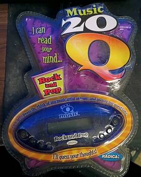 Radica 745938760540 20 Questions Handheld Music Rock And Pop Q New Sealed 2006 Electronic Battery
