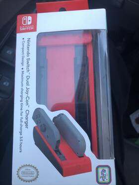 Rds Industries 663293109685 Nintendo Switch Dual Joy-con Charging Dock Red