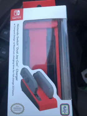 Rds Industries 663293109685 Nintendo Switch Dual Joy-con Charging Dock Red