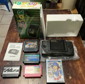 Fc-868 Redant Game Axe Color Handheld Console Redent Cib - With Famicom Games