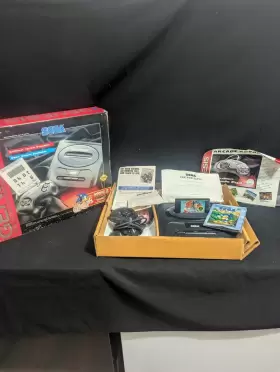 Sega 010086016147 Genesis Model 2 Sonic Near Complete In Box