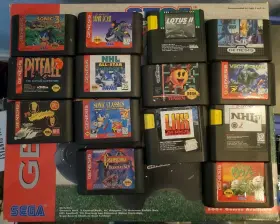 Sega 010086016680 Genesis Sports With Original Box And Games Lot