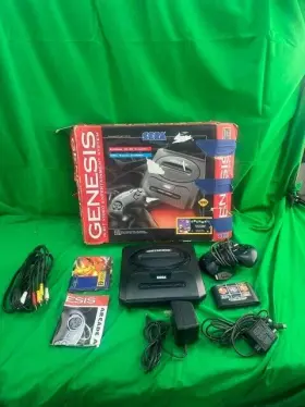 Mk-1960 Sega 010086019605 Genesis Console Model 2 With Box Columns Game Variant Manuals Br31