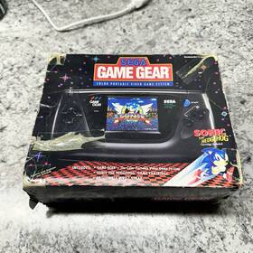 Sega 010086021219 Game Gear Handheld System Console Rare 1992 With Box Sonic Insert