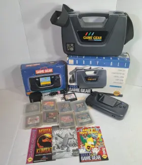 Sega 010086021615 Game Gear Console Lot Cib Complete In Box For Parts 9 Games Carry All Case Sega 010086021615 Game Gear Console Lot Cib Complete In Box For Parts 9 Games Carry All Case