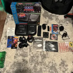 Sega 010086041132 1992 Cd Sports System With Model 2 Genesis And 3 Controllers Rare