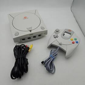 Sega 010086500110 Dreamcast Console Hkt-3020 With Controller And Cords Tested Works