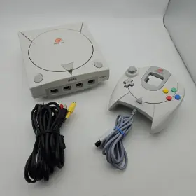 Hkt-3020 Sega 010086500110 Dreamcast Console With Controller And Cords Tested Works