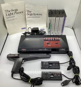 3010-a Sega Master System Console 3010 Bundle With Controllers And Games - Read 3010-a Sega Master System Console 3010 Bundle With Controllers And Games - Read