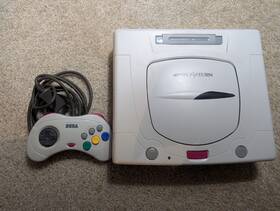 Sega 4974365000110 Us Seller - Saturn White Hst-3220 Japan System With Controller Tested Read
