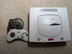 Hst-3220 Sega 4974365000110 Us Seller - Saturn White Japan System With Controller Tested Read