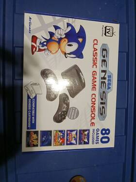 Sega 857847003035 Genesis Game Console. 80 Games Preloaded. Plus-free Portable Player
