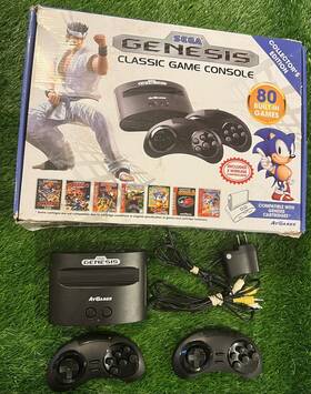 Sega 857847003257 Genesis Classic Game Console Collectors Edition Tested With Box 80 Games