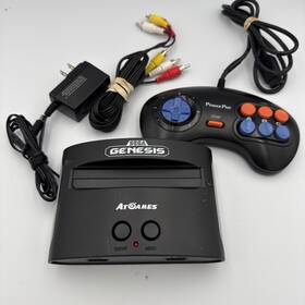 Sega D10607 Genesis Classic Game Console Atgames 1 Controller Power Adapter Av