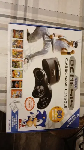 Fb8200r-80 Sega Genesis Classic Mini Game Console With 80 Built-in Games Atgames Cib Tested