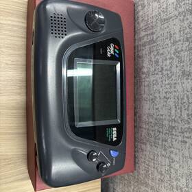 Sega Hgg-3200 Game Gear Black Console Handheld For Parts Not Working With 7 Games