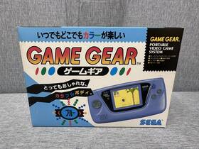Sega Hgg-3211 Tested Game Gear Console Blue Japan Import With Box Manua Postcard