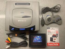 Sega Hst-3200 Loaded Saturn Saroo Console Super Clean With Controller Power And Av Cables