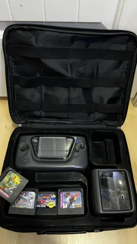 J-045-h-00010-f Sega Game Gear Console Case 4 Games Magnifier Earthworm Jim Lot
