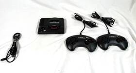 Sega Mk-16000-40 Genesis Mini Home Game Console Black And 2 Controllers