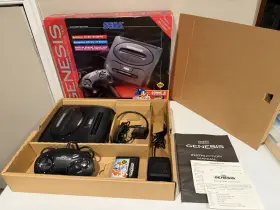 Mk-1630s Sega Genesis Model 2 Console System Cib Complete Sonic Hedgehog Bundle Tested