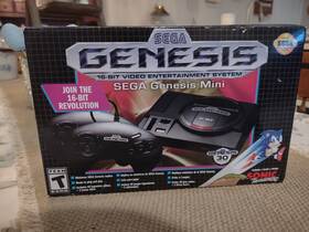 Sega Sg-10037-2 Official Genesis Mini Classic Game Console 40 2 Bonus Games Complete In Box