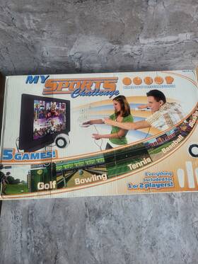 Senario 30082 My Sports Challenge Wireless Game System Five Games Set For 2 Players New