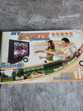 30082 Senario My Sports Challenge Wireless Game System Five Games Set For 2 Players New