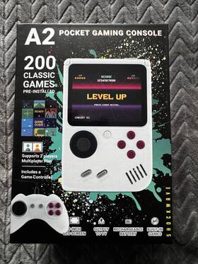 Shockwave Ma1158-gyf A2 Pocket Gaming Console 200 Games 2-player Tv Output 3 Inch Lcd
