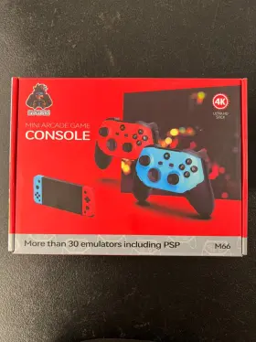 5fcc50d1-fe Sjgam Mini Arcade Game Console M66 4k Ultra Hd Stick Dual Controllers Emulators