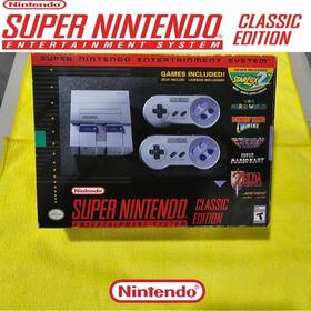 Snes Su213514202 Nintendo Mini Classic Edition Authentic Preloaded Games- New