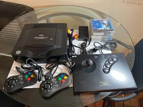 Snk 40994 Neo Geo Cd Jp Console System 2 Controllers Joystick Games Tested Usa