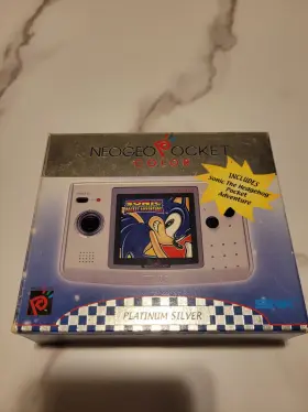 Neop00591 Snk Neo Geo Pocket Color Platinum Silver Console With Sonic Adventure And Box