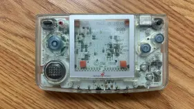 Neop11010 Snk Neo Geo Pocket Clear Monochrome - Works But No Screen Round Battery Cover