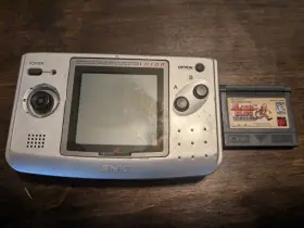 Neop12010 Snk Neo Geo Pocket Color Silver Console With Metal Slug 1st Mission See Description