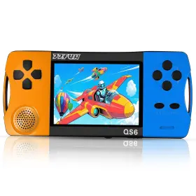 Qs6-ob Snonbros Handheld Game Console For Kids With 216 Classic Video Games 3.2 Inch Screen Rec