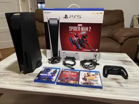 1000037778 Sony Ps5 Blu-ray Edition Console Spider-man 2 Bundle