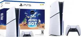 1000044175 Sony - Playstation 5 Slim Console Astro Bot Bundle White
