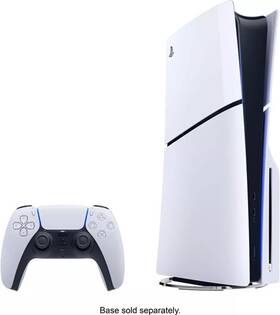 Sony 215484 Playstation 5 Slim Console Disc Version Controller White