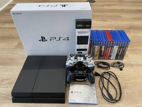 Sony 3001055 Playstation 4 Ps4 And 17 Games Bundle - 2 Controllers With Charging Stand