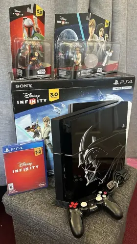 3001167 Sony Ps4 Limited Darth Vader Star Wars Disney Infinity Console Bundle Firmware 8.50