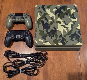 Sony 3002200 Playstation 4 Slim Call Of Duty Wwii Limited Edition 1tb Green Camouflage