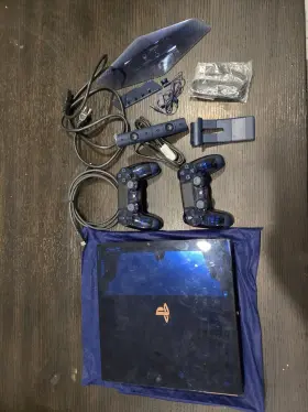 3003229 Sony Playstation 4 Pro 2tb 500 Million Limited Edition Bundle With 2 Controllers