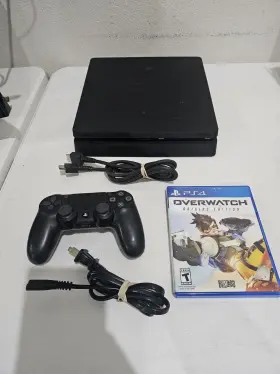 3003347 Sony Playstation 4 Ps4 Slim System 500gb With Controller And Game Tested Working