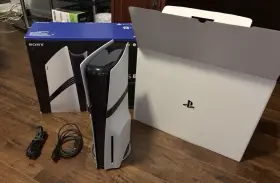Sony 609921761245 Playstation 5 Pro Console - With Disc Drive Vertical Stand And Controller Etc