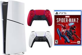 Sony 644197874978 Playstation 5 Ps5 Digital Spiderman2 Volcanic Red Dualsens