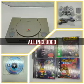 Sony 711719400004 Playstation 1 Ps1 Game Console - Gray Tested And Working Memory Card Contr